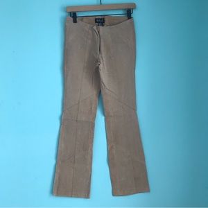 TAXI Leather Patchwork Vintage Low Rise Deadstock Pant Retro Hippie Hip Hugger 3